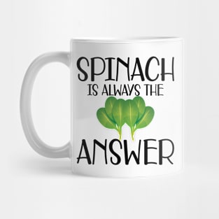 Spinach is always the answer Mug